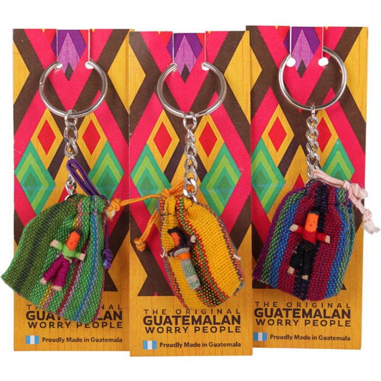Traditional Worry Doll Keyring EcoBargains