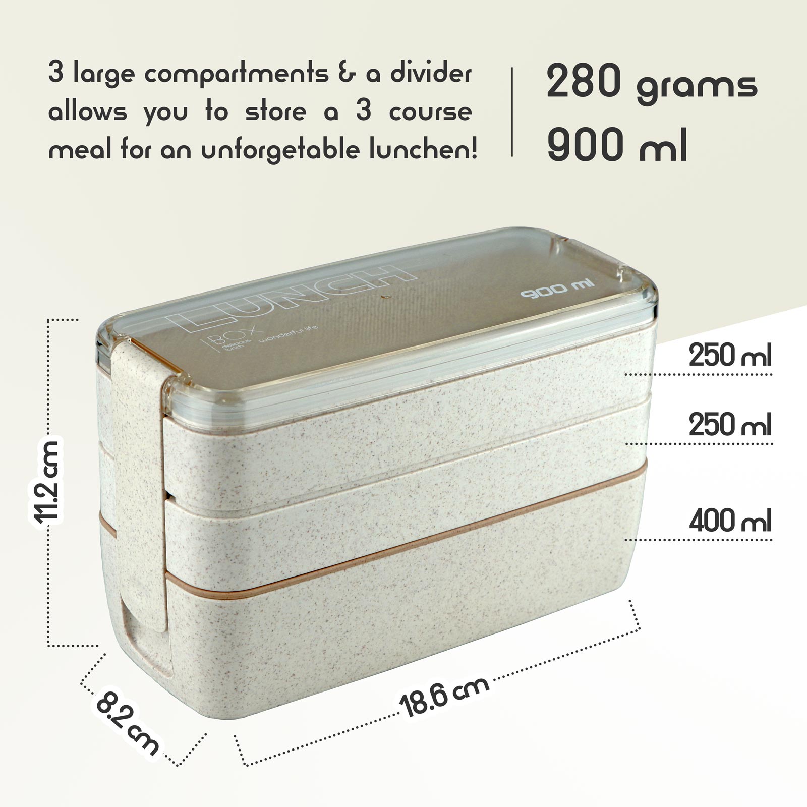 Stackable Bento Box Lunch Box, Wheat Straw, 3-in-1 Compartment Japanese  Lunch Containers with Divider, 3 Layers Separate for Meal Prep Adult Lunch,  Leakproof, Microwave Safe 